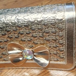 Disney Princess Rose Gold Bow with Gem Child's Bag